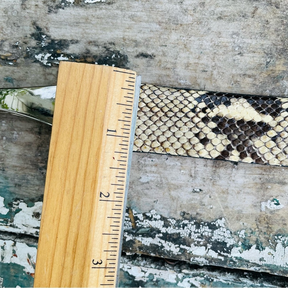 Wcm Python Leather Adjustable Belt - image 7